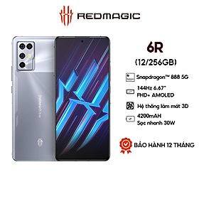 Mua  GAMING PHONE  Điện thoại Redmagic 6R  12/256GB- Hỗ trợ Tiếng Việt | Chơi Game cực đỉnh | Snapdragon 888 5G | Màn hình AMOLED 6.67  |Pin 4200 mAh | Sạc nhanh 30W - Hàng Chính Hãng