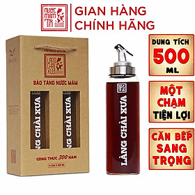 Mua Cặp 2 Bình rót một chạm CAO CẤP One Touch Open đựng nước mắm  dầu ăn - thuỷ tinh siêu nhẹ Borosilicat