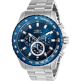 Invicta Men's Speedway Quartz Watch with Stainless-Steel Strap, Silver, 10 (Model: 24212)
