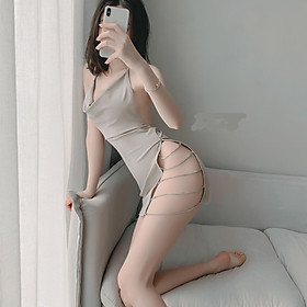 Váy ngủ sexy xẻ hông dây đá quyến rũ gợi cảm