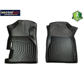 Thảm lót sàn xe ô tô Honda Brio 2018-2021 Nhãn hiệu Macsim chất liệu nhựa TPE cao cấp màu đen