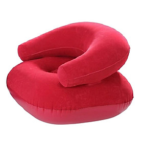 Inflating Beach Camping Lounger Sofa Back Pillow Cushion Chair Air Bed