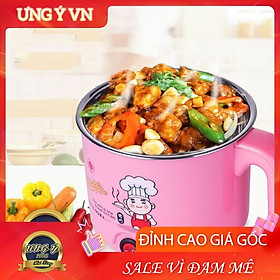 Mua Nồi Lẩu/Ca Nấu Mì Mini Kèm Khay Hấp Trứng 18cm - Ngẫu Nhiên Màu