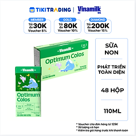 Thùng 48 hộp Sữa non Vinamilk Optimum Colos 110ml (trên 1 tuổi)