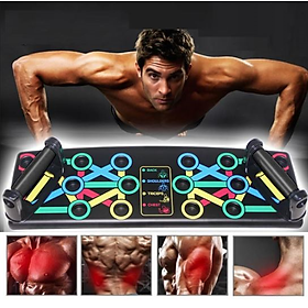 Bộ dụng cụ hít đất chống đẩy hướng dẫn tập luyện hít đất chống đẩy đúng cách, tập hít đất thích hợp cho cử tạ, tập gym REXCHI- Hàng chính hãng