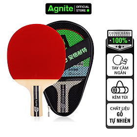 Bộ 2 vợt bóng bàn tặng kèm 3 bóng chất lượng Agnite - Mặt mút đàn hồi bền đẹp - Một chiếc lẻ / Một đôi hai chiếc - F2320 / F2310 / F2327 / F2317