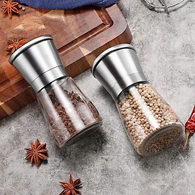 Mua Cối xay tiêu cầm tay tiện lợi  hũ xay tiêu mini chất liệu thủy tinh tiết kiệm thời gian  điều chỉnh độ mịn dễ dàng
