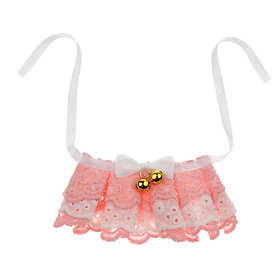 Pink Pet Lace Scarf Accessories Adjustable Collar Wedding Neckerchief