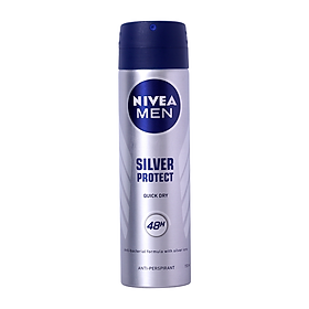 Xịt Khử Mùi Cho Nam Nivea Men Phân Tử Bạc Kháng Khuẩn 150ML