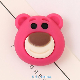 Mua Phụ Kiện Trang Trí Ốp Điện Thoại Hình Gấu Và Trái Dâu Dễ Thương Xinh Xắn