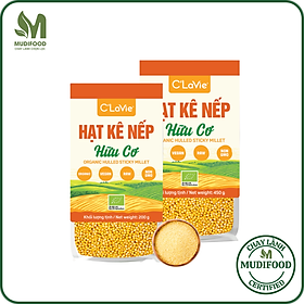 Hạt Kê Nếp Vàng Hữu Cơ C'Lavie 200g/ 450g - Dùng Nấu Sữa Hạt, Cháo Ăn Dặm Cho Bé, Người Ăn Chay, Ăn Kiêng, Eatclean, Giàu Dinh Dưỡng