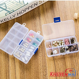 Mua Hộp Nhựa Đựng Trang Sức - Thuốc- 10 Ngăn