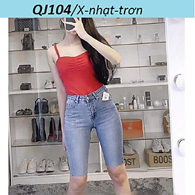 Quần ngố jeans co giãn ôm dáng QJ104
