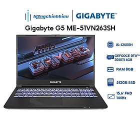 Mua Laptop Gigabyte G5 ME-51VN263SH (i5-12500H | 8GB | 512GB | GeForce RTX 3050Ti 4GB | 15.6  FHD 144Hz | Win 11) Hàng chính hãng