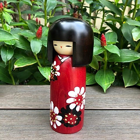 Búp bê Hanaguruma, búp bê gỗ handmade Nhật Bản