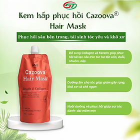 Kem Ủ Tóc Cazoova Hair Mask 500ml - Bổ Sung Collagen, Phục Hồi Tóc Khô Xơ, Giúp Tóc Mềm Mượt