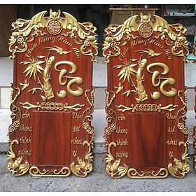 Mua Đốc lịch gỗ Hương đỏ - chữ LỘC - Lịch cỡ trung 14.5cm x 20.5cm