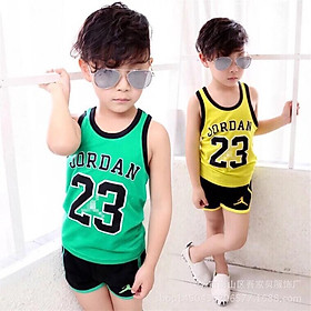 Bộ quần áo ba lỗ số 23 cho bé trai size 5-18kg