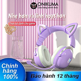 Mua Tai nghe chơi game âm thanh nổi ngoài tai ONIKUMA X11 Tím với Mic và đèn RGB  Hàng chính hãng 