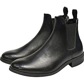 Hình ảnh Giày Chelsea boot nam màu đen da trơn Revision 2 TFBKU8826 - Size