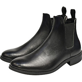 Giày Chelsea boot nam màu đen da trơn Revision 2 TFBKU8826 - Size
