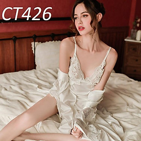 Váy Ngủ Ren Hoa Nổi Trong Suốt Sexy Sang Chảnh CT426
