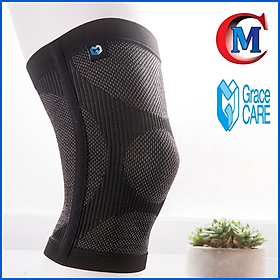 Băng đeo hỗ trợ bảo vệ đầu gối, thành phần từ sợi than tre, nano red cao cấp Grace Care KD321 (tăng khả năng chống trượt) - Made In Taiwan