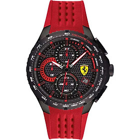 Đồng Hồ Nam Chronograph Lịch Ngày Dây Cao Su Ferrari (44mm)