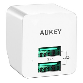 Mua Adapter Sạc 2 Cổng 12W Aukey PA-U32