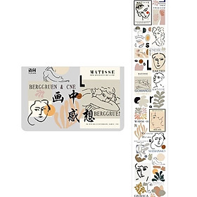 Dây washi stickers 35cm minimalist art dùng để trang trí