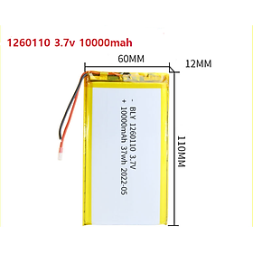 Mua Pin Sạc Lithium Polymer 3.7V 10000mah 1260110 Cho tai nghe loa Mp3 MP4 MP5 GPS PSP Bluetooth hàng mới