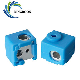 Kingroon E3D V5 J-Head Cheat Block Outruder Aluminum Hotend V5 Khối silicon Vỏ silicon Vỏ 3D Bộ phận máy in 3D 16*16*12 mm Màu