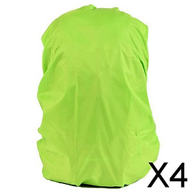4xWaterproof Outdoor Camping Hiking Backpack Bag Dust Rain Cover Green