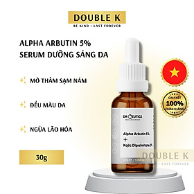 DrCeutics Alpha Arbutin 5% + Kojic Dipalmitate 2% - Serum Dưỡng Sáng Da, Mờ Thâm Sạm Nám - Double K