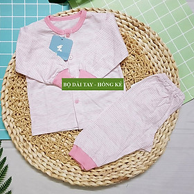 Bộ đồ sơ sinh vải cotton cao cấp dài tay dành cho bé trai và bé gái ( Size bé 0-3 tháng tuổi)