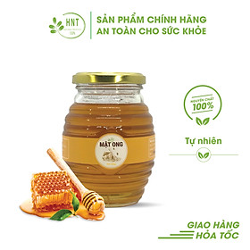 Hình ảnh Mật ong nguyên chất HNT 450g, Không đóng đường, 100% tự nhiên hoa nhãn, Không chất bảo quản, Sản phẩm chính hãng, Shop uy tín