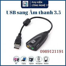 USB âm thanh 5HV2 - chuyển đổi từ cổng USB ra cổng âm thanh 3.5