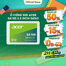Mua Ổ cứng SSD Acer SA100 SATA 3 3D NAND 120GB - 1920GB - Hàng chính hãng