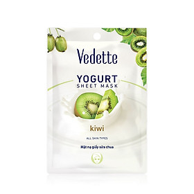 Hình ảnh Mặt nạ giấy sữa chua kiwi Vedette Yoghurt Mask Sheet Kiwi 22ml