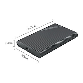 Mua Hộp ổ cứng ORICO 2521U3-BK 2.5  SSD/HDD SATA 3 USB 3.0- Hàng Chính Hãng