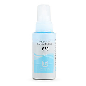 Mua Chai mực mã 673 màu xanh nhạt LC dành cho máy Epson 1390/1400/1430/L1800/L805/L800/L850- Hàng nhập khẩu