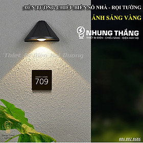 Mua Đèn Tường Chiếu Biển Số Nhà - Rọi Tường DT-208 - Thân Nhôm - Ánh Sáng Vàng - Led Siêu Sáng 8w - Chống Nước - CÓ VIDEO