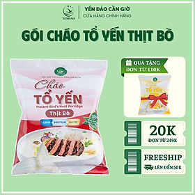 Yến Đảo - Thùng 30 Gói Cháo Yến Thịt Bò Thơm Ngon Tiện Dụng Giàu Dinh Dưỡng Cho Mọi Nhà