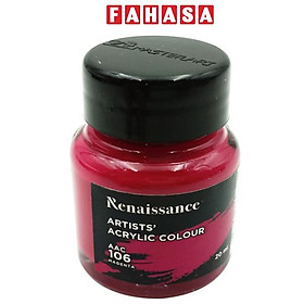 Màu Acrylic Renaissance 20ML Màu Hồng Tím Magenta #106