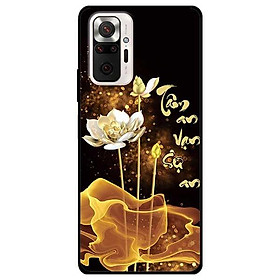 Ốp lưng dành cho Xiaomi Xiaomi Redmi Note 10 - Redmi Note 10 Pro - mẫu Sen Vàng Tâm An