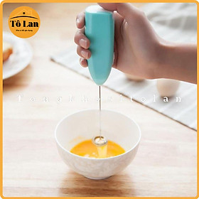 Máy đánh trứng ️ ️ Máy tạo bọt cà phê cầm tay mini cao cấp Tiện dụng hoạt động êm ái dễ sử dụng 2 in 1