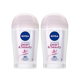 Bộ 2 Sáp Ngăn Mùi NIVEA Pearl & Beauty Ngọc Trai Quyến Rũ (40ml*2)