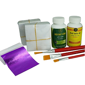 Mua Combo dát vàng gốc nước 1000 lá vàng đa sắc 8 màu siêu hot