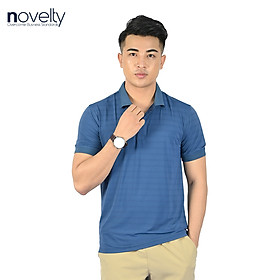 Áo thun Polo nam Novelty 210058 màu xanh cổ vịt