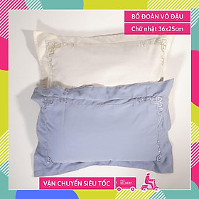 Mua Gối vỏ đậu chữ V lớn ngồi thiền kê đầu kê lưng mát lành sạch 100% - 60x25cm nhiều màu